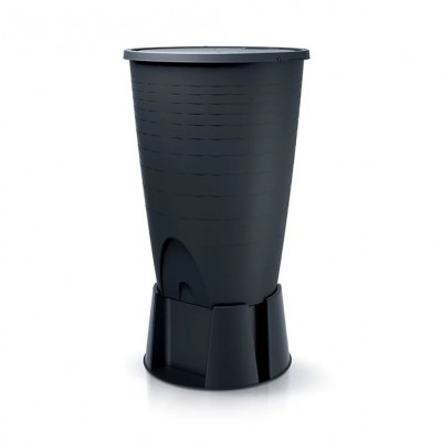 Sadevesisäiliö jalustalla HydroMoby Peruno Set, 260L, Antrasiitti - HydroMoby