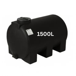 Musta 1500 litran juomavesisäiliö