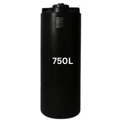 Musta 750 litran juomavesisäiliö